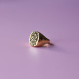 Hammered Signet Ring