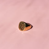 Hammered Signet Ring