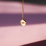 Gold Mini Gym Plate Necklace