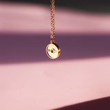 Gold Mini Gym Plate Necklace