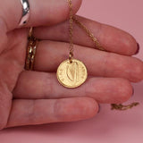 Gold Harp Necklace
