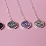 Opal Gym Bumper Plate Necklace - Moss