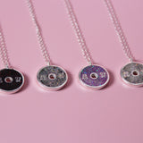 Opal Gym Bumper Plate Necklace - Granite