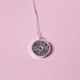 Opal Gym Bumper Plate Necklace - Granite
