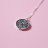 Opal Gym Bumper Plate Necklace - Granite