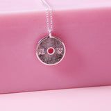 Opal Gym Bumper Plate Necklace - Moss