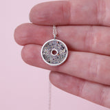 Opal Gym Bumper Plate Necklace - Granite
